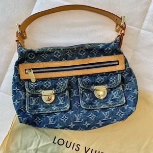 Louis Vuitton Blue Monogram Denim Baggie PM